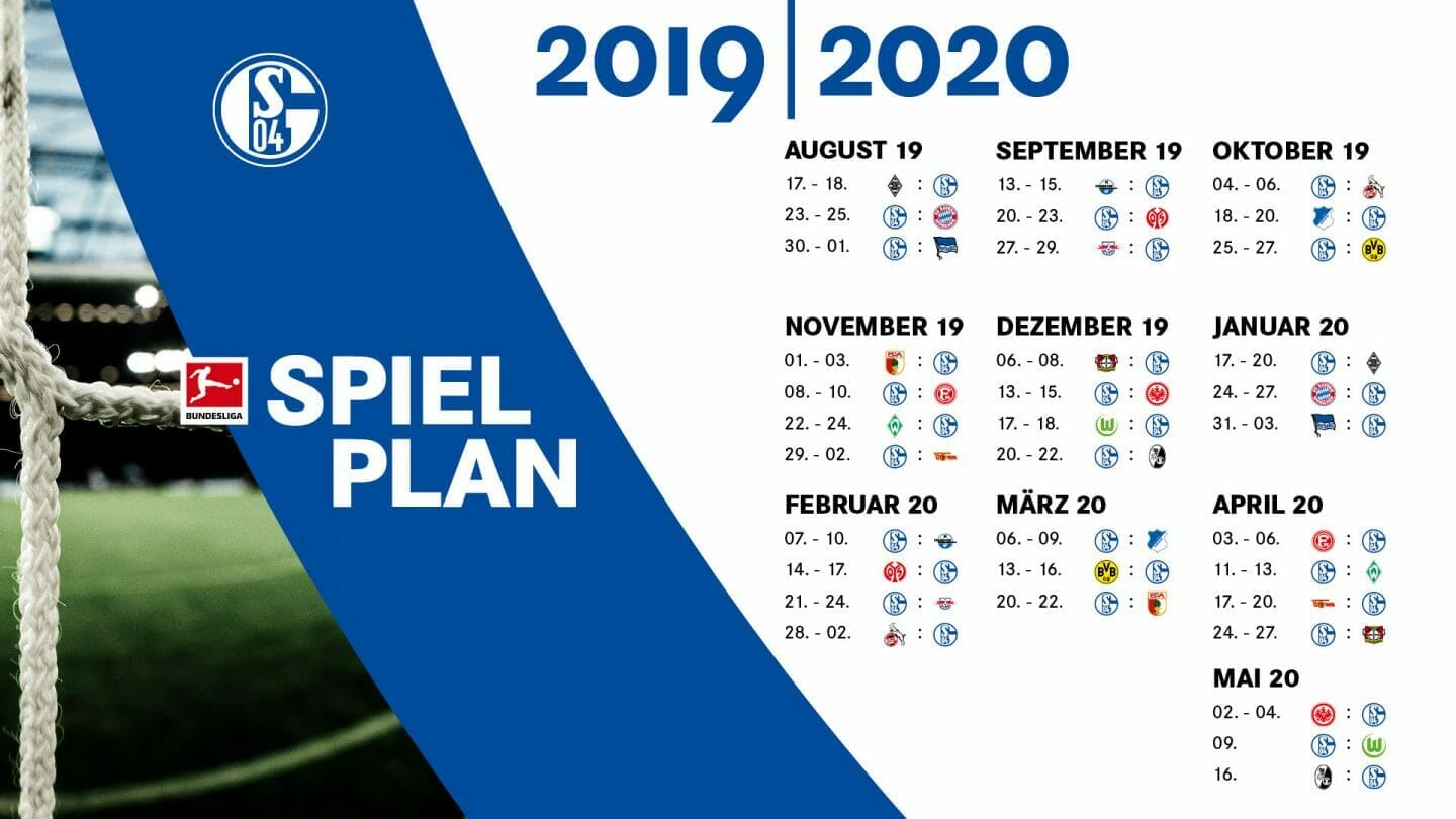 Spielplan Saison 2019/20
